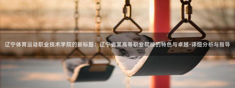 MK体育官网下载开户：辽宁体育运动职业技术学院的新标